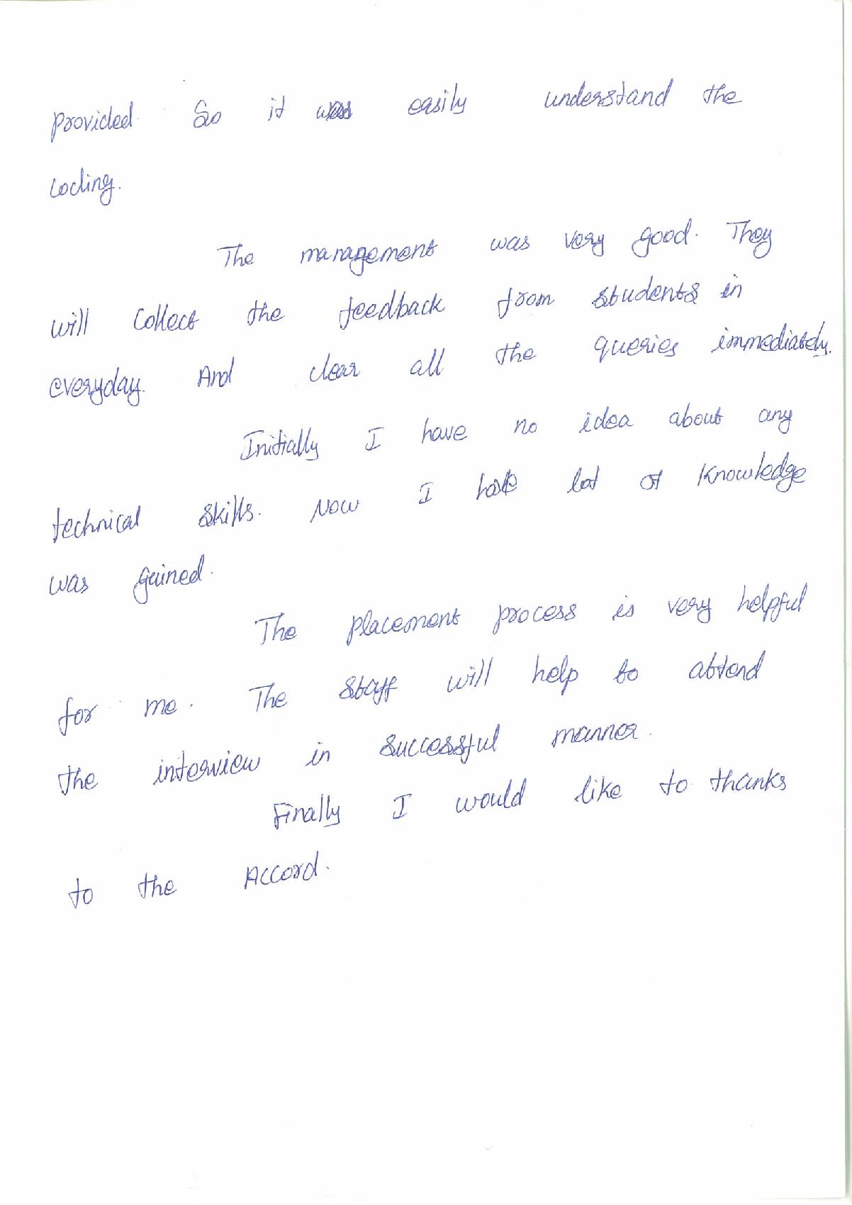 Dot Student Testimonial